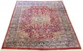 HAND-TIED PERSIAN MASHAD RUG,