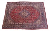 HAND-TIED PERSIAN MASHAD RUG,