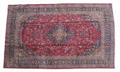 HAND-TIED PERSIAN MASHAD RUG,