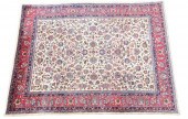 HAND-TIED PERSIAN MASHAD RUG,