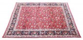 HAND-TIED PERSIAN MASHAD RUG,
