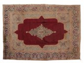 HAND-TIED PERSIAN MASHAD RUG,