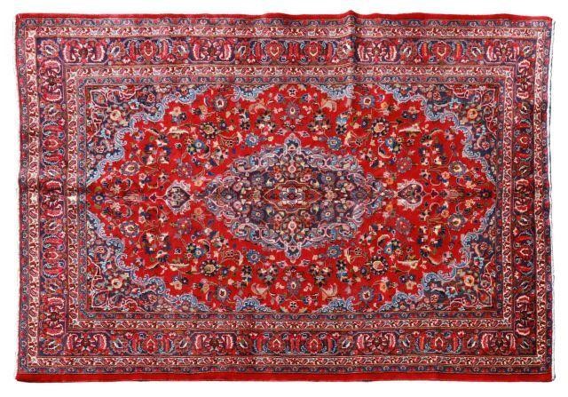 HAND-TIED PERSIAN MASHAD RUG