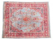 HAND-TIED PERSIAN MASHAD RUG,