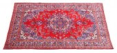 HAND-TIED PERSIAN MASHAD RUG,