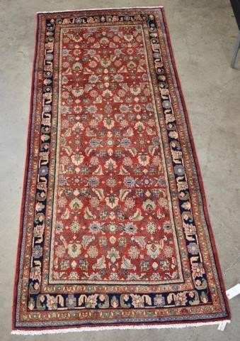 HAND-TIED PERSIAN MESHKIN RUG,