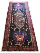 HAND-TIED PERSIAN MESHKIN RUG,
