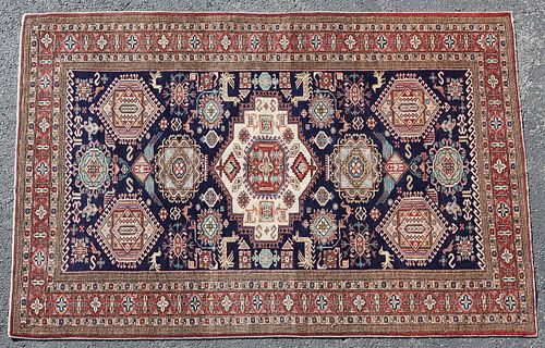 HAND-TIED PERSIAN MESHKIN RUG,