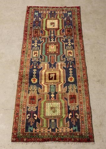 HAND-TIED PERSIAN MESHKIN RUNNER,
