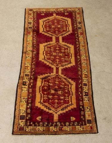 HAND-TIED PERSIAN MESHKIN RUNNER,