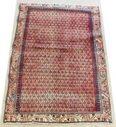 HAND-TIED PERSIAN MIR RUG 5'4"