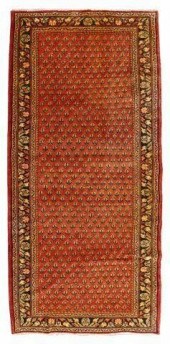 HAND-TIED PERSIAN MIR RUG, 9'1