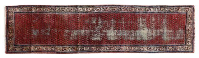 HAND-TIED PERSIAN MIR RUNNER, 13'6"