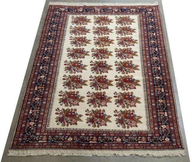 HAND-TIED PERSIAN NEYRIZ WOOL