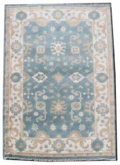 HAND-TIED PERSIAN OUSHAK RUG,