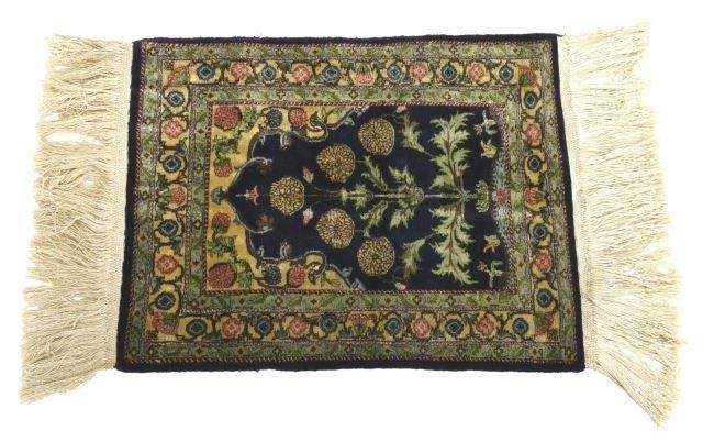 HAND-TIED PERSIAN QUM RUG WALL