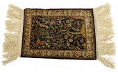 HAND-TIED PERSIAN QUM RUG WALL