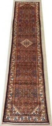 HAND-TIED PERSIAN RUNNER RUG,