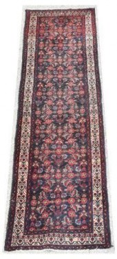 HAND-TIED PERSIAN RUNNER RUG,