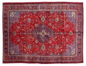 HAND-TIED PERSIAN SAROUK RUG,
