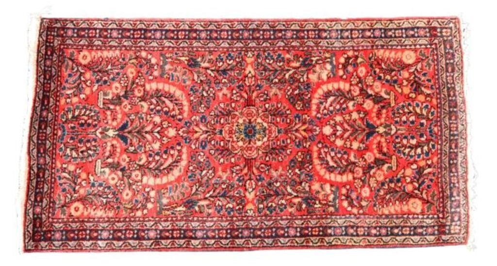 HAND-TIED PERSIAN SAROUK RUG, 3'11"