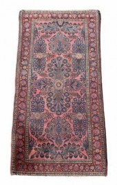HAND-TIED PERSIAN SAROUK RUG,