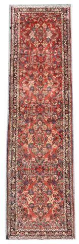 HAND-TIED PERSIAN SAROUK RUNNER,
