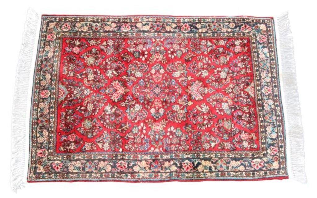 HAND-TIED PERSIAN SAROUKH RUG,