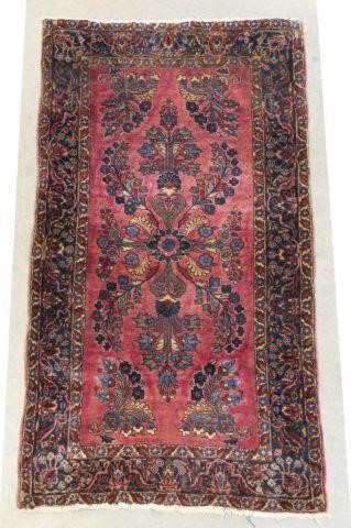 HAND-TIED PERSIAN SAROUKH RUG, 4'9"