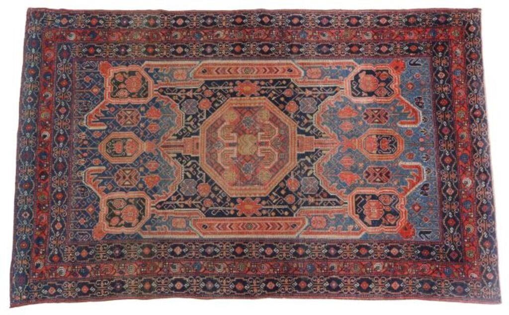 HAND-TIED PERSIAN SENNEH RUG,
