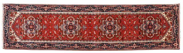 HAND-TIED PERSIAN SERAPI RUNNER,