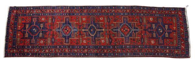 HAND-TIED PERSIAN SERAPI RUNNER,