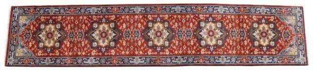 HAND-TIED PERSIAN SERAPI RUNNER,