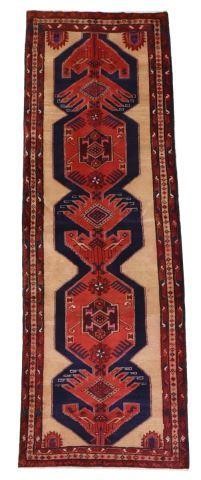 HAND-TIED PERSIAN SERAPI RUNNER,