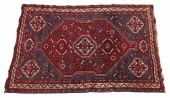 HAND-TIED PERSIAN SHIRAZ RUG,