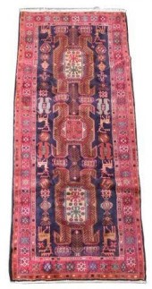 HAND-TIED PERSIAN SHIRVAN RUG,