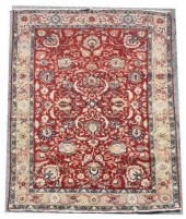 HAND-TIED PERSIAN TABRIZ FLORA
