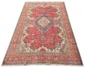 HAND-TIED PERSIAN TABRIZ RUG,