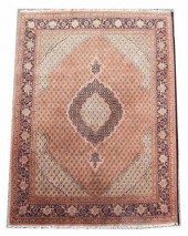 HAND-TIED PERSIAN TABRIZ RUG,