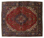 HAND-TIED PERSIAN TABRIZ RUG,