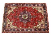 HAND-TIED PERSIAN TABRIZ RUG,