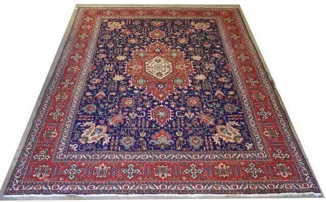 HAND-TIED PERSIAN TABRIZ RUG, IRAN,