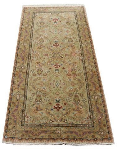 HAND TIED PERSIAN TABRIZ RUNNER,