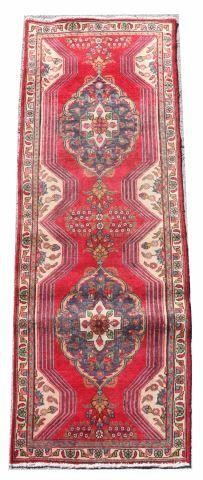HAND-TIED PERSIAN TABRIZ RUNNER,