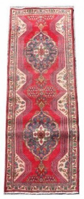 HAND-TIED PERSIAN TABRIZ RUNNE