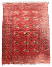 HAND-TIED PERSIAN TURKOMAN RUG