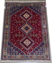 HAND-TIED PERSIAN YALAMEH WOOL
