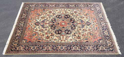 HAND-TIED ROMANIAN HERIZ RUG,