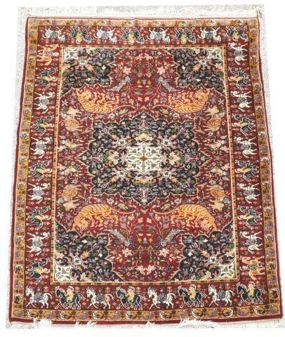 HAND-TIED ROMANIAN HUNT RUG 6' X