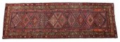HAND-TIED RUNNER RUG, 10'0" X